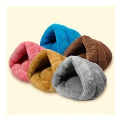 YangYan Soft Pet Bed Cats Dogs Bed House Winter Warm Sleeping Cats Nest Plush Puppy Cushion Mat Portable Pet Cat Supplies Bed For Cats (Color : Brown, Size : 50x40cm) -Greenies Pet Store 41hF8ibXt5L