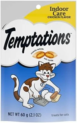 TEMPTATIONS Indoor Care Crunchy And Soft Cat Treats, Chicken Flavor, 2.1 Oz. Pouch (Pack Of 12) 31 TEMPTATIONS Indoor Care Crunchy And Soft Cat Treats, Chicken Flavor, 2.1 Oz. Pouch (Pack Of 12) -Greenies Pet Store 41hOUcspQGL. AC