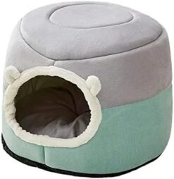 New Winter Deep Sleep Comfort Cat Bed Cats Tent Cozy Cave Capsule Small Dogs Cats House Indoor (Medium,Green) -Greenies Pet Store 41hj126oCL. AC 1