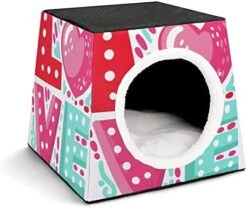 Printed Cat Cube Kitty House Indoor Cats Bed Cat Sofa Small Dogs Shelter Warm And Cozy Food Truck Illustration 22 Printed Cat Cube Kitty House Indoor Cats Bed Cat Sofa Small Dogs Shelter Warm And Cozy Food Truck Illustration -Greenies Pet Store 41hkGh1N gL. AC