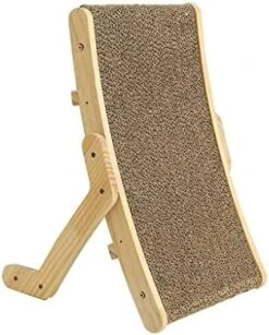 JYDQM Wooden Cats Corrugated Paper Cats Scratcher Sofa Bed In 1 Pet Toys For Cats Training Grinding Claw Cats Scratch Board (Color : A) -Greenies Pet Store 41ihiudvdYL. AC