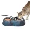 K&H Pet Products Thermo-Kitty Café Outdoor Heated Cat Bowl - No More Frozen Food Or Water -Greenies Pet Store 41kJ3buID2L