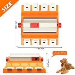 GOOLA Dog Puzzle Toys, Dog Slow Feeders, Interactive Dog Toys For IQ Training & Mental Enrichment, Fun Dog Treat Puzzle Toy For Large/Medium/Small Dogs (Orange) 15 GOOLA Dog Puzzle Toys, Dog Slow Feeders, Interactive Dog Toys For IQ Training & Mental Enrichment, Fun Dog Treat Puzzle Toy For Large/Medium/Small Dogs (Orange) -Greenies Pet Store 41m1vQAx0dL