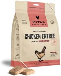 Vital Essentials Freeze Dried Cat Food, Chicken Dinner Patties 8 Oz -Greenies Pet Store 41nbHnwnqvL. AC