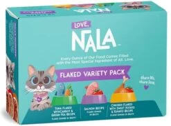 LOVE, NALA - Natural Adult Cat Wet Food - FLAKED Chicken With Pumpkin In Broth - Grain Free, Non-GMO, Prebiotic Fiber, Vitamins, Minerals - 12 Pack 2.4 Lbs. -Greenies Pet Store 41nfB2dtVoL. AC