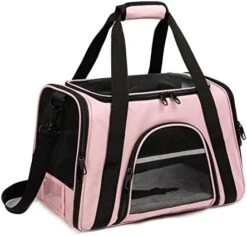 ROSEBB Pet Carrier,Dog Carrier Cat Carrier Airline Approved,Collapsible Soft Sided TSA Approved Pet Carrier For Medium And Small Cats, Puppies Up To 15 Lbs, Cat Travel Carrier(Medium Blue) 31 ROSEBB Pet Carrier,Dog Carrier Cat Carrier Airline Approved,Collapsible Soft Sided TSA Approved Pet Carrier For Medium And Small Cats, Puppies Up To 15 Lbs, Cat Travel Carrier(Medium Blue) -Greenies Pet Store 41oQ4dIRhwL. AC