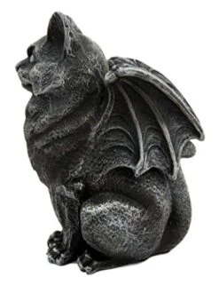 GENERIC HomDEc Stoic Moon Guardian Feline Cat Gargoyle Holder 5.5" H -Greenies Pet Store 41p6TeRP0sL