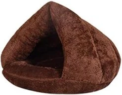 YangYan Soft Pet Bed Cats Dogs Bed House Winter Warm Sleeping Cats Nest Plush Puppy Cushion Mat Portable Pet Cat Supplies Bed For Cats (Color : Brown, Size : 50x40cm) -Greenies Pet Store 41p9XDHrK5L. AC