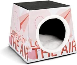 Printed Cat Cube Kitty House Indoor Cats Bed Cat Sofa Small Dogs Shelter Warm And Cozy Food Truck Illustration 21 Printed Cat Cube Kitty House Indoor Cats Bed Cat Sofa Small Dogs Shelter Warm And Cozy Food Truck Illustration -Greenies Pet Store 41qfHcY4OmL. AC