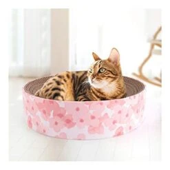 YangYan Cat Toy Large Bowl-Shaped Cat Bed Cat Sofa Customized Corrugated Paper Cat Scratch Board Pet Supplies (Color : A, Size : M) -Greenies Pet Store 41r1NaVthVL