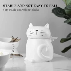 Y YHY 40oz Cat Treat Cookie Jar & 24oz Ceramic Dog And Cat Bowl Set -Greenies Pet Store 41rAosWrDlL