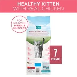 Purina ONE High Protein, Natural Dry Kitten Food, +Plus Healthy Kitten Formula - 7 Lb. Bag -Greenies Pet Store 41rGRsJqtsL