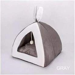 YangYan Hot Sell Pet Cat Bed Indoor Cats House Warm Small For Kitten Mats Dog Nest Collapsible Cave Cute Sleeping Winter Pet Products (Color : Gray, Size : S 28x28x29) -Greenies Pet Store 41sPIlKnaL. AC 1