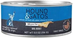 Hound & Gatos Wet Cat Food, 98% Salmon, Case Of 24, 5.5 Oz Cans -Greenies Pet Store 41sZ200k2VL. AC
