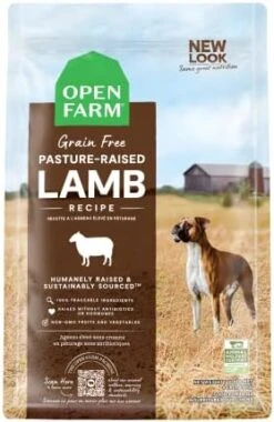 Open Farm Wild-Caught Salmon Grain-Free Dry Dog Food, Fresh Pacific Salmon Recipe With Non-GMO Superfoods And No Artificial Flavors Or Preservatives, 4 Lbs -Greenies Pet Store 41sn ADj3ZL. AC