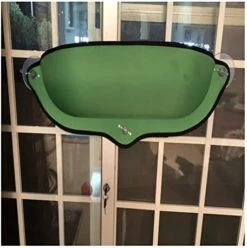 YangYan Cat Window Hammock With Strong Suction Cups Pet Kitty Hanging Sleeping Bed Comfortable Warm Ferret Cage Cat Shelf Seat Beds (Color : Black) -Greenies Pet Store 41t9B2ftG9L. AC