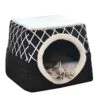Koolee Pet Bed Pet House Pet Plaid Cashmere Cat Litter Cat House Pet Supplies (Black,XL) -Greenies Pet Store 41tKw39AGcL