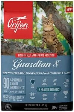 ORIJEN Six Fish Dry Cat Food, Grain Free Cat Food For All Life Stages, With WholePrey Ingredients, 4lb -Greenies Pet Store 41tsUwkUidL. AC