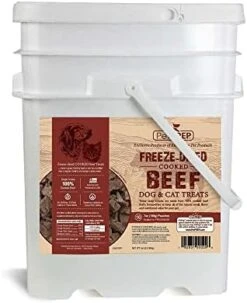 Saratoga Farms PetPREP Freeze-Dried Beef, Dog And Cat Treat And Food Topper, Emergency Food Supply, 5-Year Shelf Life (Bucket Of 10 Single Pouches) 9 Saratoga Farms PetPREP Freeze-Dried Beef, Dog And Cat Treat And Food Topper, Emergency Food Supply, 5-Year Shelf Life (Bucket Of 10 Single Pouches) -Greenies Pet Store 41u1HyMIMsL. AC