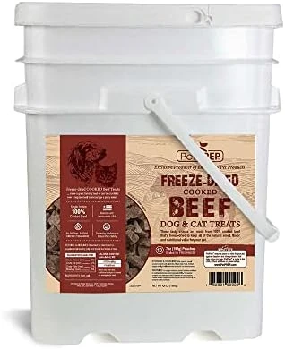 Saratoga Farms PetPREP Freeze-Dried Beef, Dog And Cat Treat And Food Topper, Emergency Food Supply, 5-Year Shelf Life (Bucket Of 10 Single Pouches) 5 Saratoga Farms PetPREP Freeze-Dried Beef, Dog And Cat Treat And Food Topper, Emergency Food Supply, 5-Year Shelf Life (Bucket Of 10 Single Pouches) - Image 3