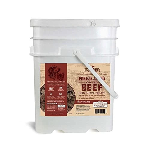 Saratoga Farms PetPREP Freeze-Dried Beef, Dog And Cat Treat And Food Topper, Emergency Food Supply, 5-Year Shelf Life (Bucket Of 10 Single Pouches) 3 Saratoga Farms PetPREP Freeze-Dried Beef, Dog And Cat Treat And Food Topper, Emergency Food Supply, 5-Year Shelf Life (Bucket Of 10 Single Pouches)