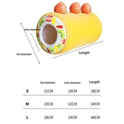 AnsonBoy Fruit Tart Cute Dog Cat Bed Cotton Cake Roll Shaped Pet Basket For Cats Funny Kitten Washable Sleep Cave Nest Warm Cozy Cushion -Greenies Pet Store 41uCA9BkRNL