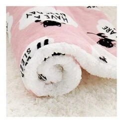 YangYan Fleece Cat Bed Mat Pet Bed Mat New Pet Soft Dog Cat Blanket Winter Foldable Pet Cushion Soft Warm Sleep Mat Cat Supplies (Color : Gray, Size : 40x55cm) -Greenies Pet Store 41vIOBSomEL