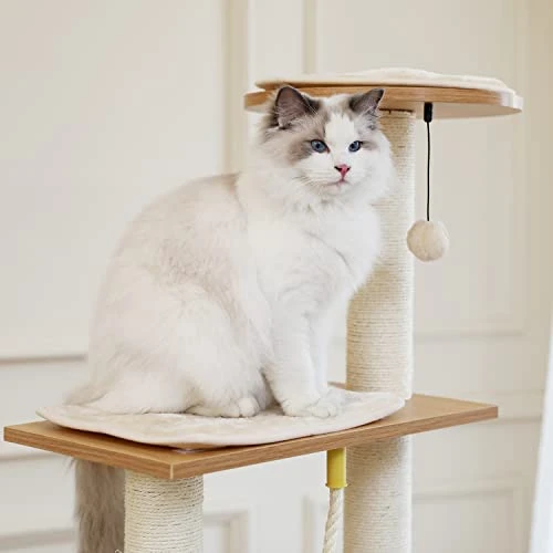 66" In Cat Tree Multi-Level Cat Tower With Fully Sisal Covering Scratching Posts,CARB-Certified Board,Deluxe Condos And Large Space Capsule Nest 6 66" In Cat Tree Multi-Level Cat Tower With Fully Sisal Covering Scratching Posts,CARB-Certified Board,Deluxe Condos And Large Space Capsule Nest - Image 4