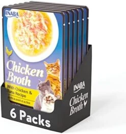 INABA Chicken Broth - Shredded Chicken And Seafood Flakes In Tasty Chicken Gravy - Side Dish Wet Treat For Cats - 4 Flavor Variety Pack (24 Pouches) 21 INABA Chicken Broth - Shredded Chicken And Seafood Flakes In Tasty Chicken Gravy - Side Dish Wet Treat For Cats - 4 Flavor Variety Pack (24 Pouches) -Greenies Pet Store 41wFCDsNjL. AC