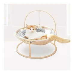 YangYan Pet Hammock Cats Beds Indoor Cat House Mat For Warm Small Dogs Bed Kitten Lounger Cute Removable Sleeping Mats Products (Color : Mat Apricot) -Greenies Pet Store 41yKciUHQ5L