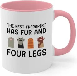 Bubble Hugs Cat Owner 2Tone Pink Mug 11oz - Dedicated Feline - Cat Women Fun Cat Parents Stuff Lady Paws Pet Dad Gifts -Greenies Pet Store 41yMbHCDpEL. AC