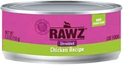 Rawz Natural Premium Shredded Canned Cat Wet Food - Made With Real Meat Ingredients No BPA Or Gums - 5.5oz Cans 24 Count (Chicken & Pumpkin) -Greenies Pet Store 41zIzIh9hL. AC