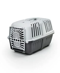 Lionto Plastic Transport Box For Dogs And Cats 48 X 31.5 X 33 Cm Anthracite