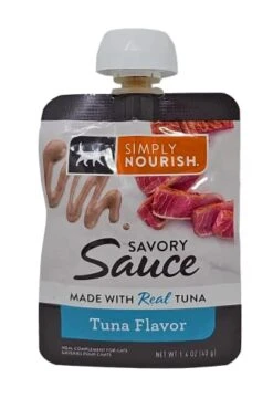 SIMPLY NOURISH Savory Sauce Cat Treat, Tuna (Pack Of 12) And Especiales Cosas Spatula -Greenies Pet Store 41zw5Ik7ohL