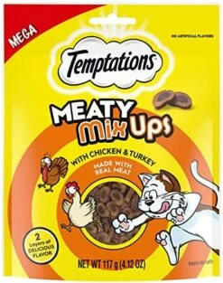TEMPTATIONS Indoor Care Crunchy And Soft Cat Treats, Chicken Flavor, 2.1 Oz. Pouch (Pack Of 12) 26 TEMPTATIONS Indoor Care Crunchy And Soft Cat Treats, Chicken Flavor, 2.1 Oz. Pouch (Pack Of 12) -Greenies Pet Store 511ZZF3ixPL. AC
