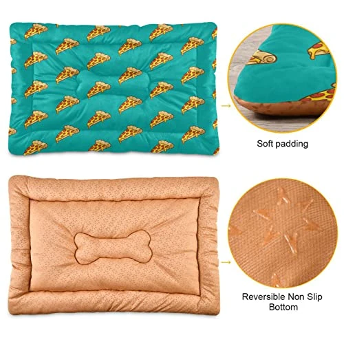Food Pizza Dog Bed Cat Bed Soft Comfortable Pet Bed Non-Slip Calming Kennel Pad For Small Medium Large Dogs Cats 2116374 3 Food Pizza Dog Bed Cat Bed Soft Comfortable Pet Bed Non-Slip Calming Kennel Pad For Small Medium Large Dogs Cats 2116374