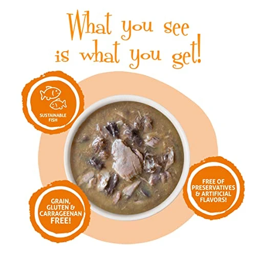 Weruva Cats In The Kitchen, Pumpkin Jack Splash With Tuna In Pumpkin Soup Cat Food, 3oz Pouch (Pack Of 12), Orange 5 Weruva Cats In The Kitchen, Pumpkin Jack Splash With Tuna In Pumpkin Soup Cat Food, 3oz Pouch (Pack Of 12), Orange - Image 3