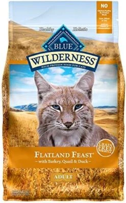 Blue Buffalo Wilderness High Protein, Natural Adult Dry Cat Food, Denali Dinner With Wild Salmon, Venison & Halibut 4lb -Greenies Pet Store 512BrkKiqL. AC