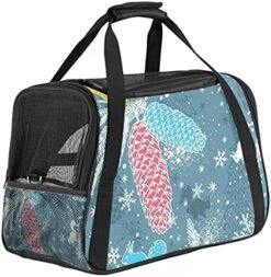 Pet Carrier Shrimp Pattern Sea Food Soft-Sided Pet Travel Carriers For Cats,Dogs Puppy Comfort Portable Foldable Pet Bag Airline Approved 22 Pet Carrier Shrimp Pattern Sea Food Soft-Sided Pet Travel Carriers For Cats,Dogs Puppy Comfort Portable Foldable Pet Bag Airline Approved -Greenies Pet Store 513Xto sM4S. AC