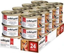 Solid Gold Wet Cat Food For Adult & Senior Cats 24 Pack - Wholesome Selects Chunks In Gravy - Made With Real Chicken & Pumpkin For Healthy Digestion And Sensitive Stomach 13 Solid Gold Wet Cat Food For Adult & Senior Cats 24 Pack - Wholesome Selects Chunks In Gravy - Made With Real Chicken & Pumpkin For Healthy Digestion And Sensitive Stomach -Greenies Pet Store 513bSNl5ybL. AC