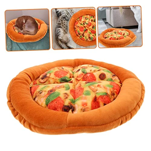 Balacoo Plushes 2pcs Cat Nest Outdoor Pet Bed Cat Mat For Food Indoor Cat House Pizza Cat Bed Plush Dog Pet Bed Squeaky Mat For Cat Kitten Bed Cat Houses The Dog Pet Mat Cat Supplies 7 Balacoo Plushes 2pcs Cat Nest Outdoor Pet Bed Cat Mat For Food Indoor Cat House Pizza Cat Bed Plush Dog Pet Bed Squeaky Mat For Cat Kitten Bed Cat Houses The Dog Pet Mat Cat Supplies - Image 5