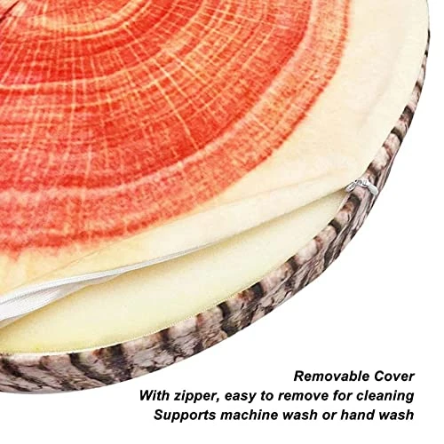 HEEPDD Cat Cushion Bed Round Soft Warm Removable Cover Lifelike Stump Shape Kitten Sleeping Bed For Pu 4 HEEPDD Cat Cushion Bed Round Soft Warm Removable Cover Lifelike Stump Shape Kitten Sleeping Bed For Pu - Image 2