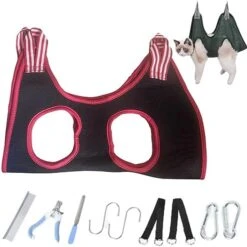 Alkyne Cuddles And Meow - Good Cat Hammock, Cuddlesmeow Cat&Dog Grooming Hammock, Pet Grooming Hammock Harness With Nail Clippers And Trimmer (Blue, S) 23 Alkyne Cuddles And Meow - Good Cat Hammock, Cuddlesmeow Cat&Dog Grooming Hammock, Pet Grooming Hammock Harness With Nail Clippers And Trimmer (Blue, S) -Greenies Pet Store 5150J6SGYzL. AC