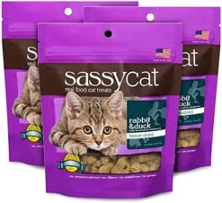 Herbsmith Sassy Cat Treats - Freeze Dried Chicken Treats – All Natural Treats For Cats - Bundle- Duck, Chicken, Rabbit, Turkey, Whitefish, And Salmon -Greenies Pet Store 515Bo7boY0L. AC