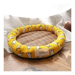 YangYan Cooling Pet Bed Mats, Breathable Pad Ultra Soft Comfortable Blanket Bed For Cats Small Medium Large Dogs Pet Summer Mats (Color : Blue Cat, Size : M) -Greenies Pet Store 515CHIbT6nL 1