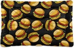 Food Hamburger Dog Bed Cat Bed Soft Comfortable Pet Bed Non-Slip Calming Kennel Pad For Small Medium Large Dogs Cats 2116470 -Greenies Pet Store 516C Oa JnL. AC 1