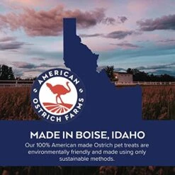 American Ostrich Farms Ostrich Organ Treats - All Natural Pet Treat - High In Protein And Essential Nutrients, 2.5 Oz Bag (3 Pack) -Greenies Pet Store 516QlMYy06L