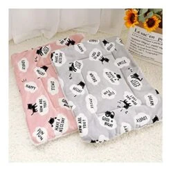 YangYan Fleece Cat Bed Mat Pet Bed Mat New Pet Soft Dog Cat Blanket Winter Foldable Pet Cushion Soft Warm Sleep Mat Cat Supplies (Color : Gray, Size : 40x55cm) -Greenies Pet Store 516eKYcL0dL