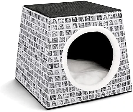 Printed Cat Cube Kitty House Indoor Cats Bed Cat Sofa Small Dogs Shelter Warm And Cozy Food Truck Illustration 7 Printed Cat Cube Kitty House Indoor Cats Bed Cat Sofa Small Dogs Shelter Warm And Cozy Food Truck Illustration - Image 5