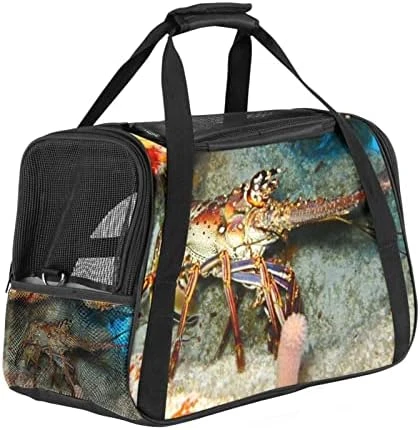 Pet Carrier Lobster Lemon Sea Food Pattern Soft-Sided Pet Travel Carriers For Cats,Dogs Puppy Comfort Portable Foldable Pet Bag Airline Approved 14 Pet Carrier Lobster Lemon Sea Food Pattern Soft-Sided Pet Travel Carriers For Cats,Dogs Puppy Comfort Portable Foldable Pet Bag Airline Approved - Image 12